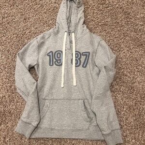 Aeropostale Gray Hoodie with White Drawstrings
